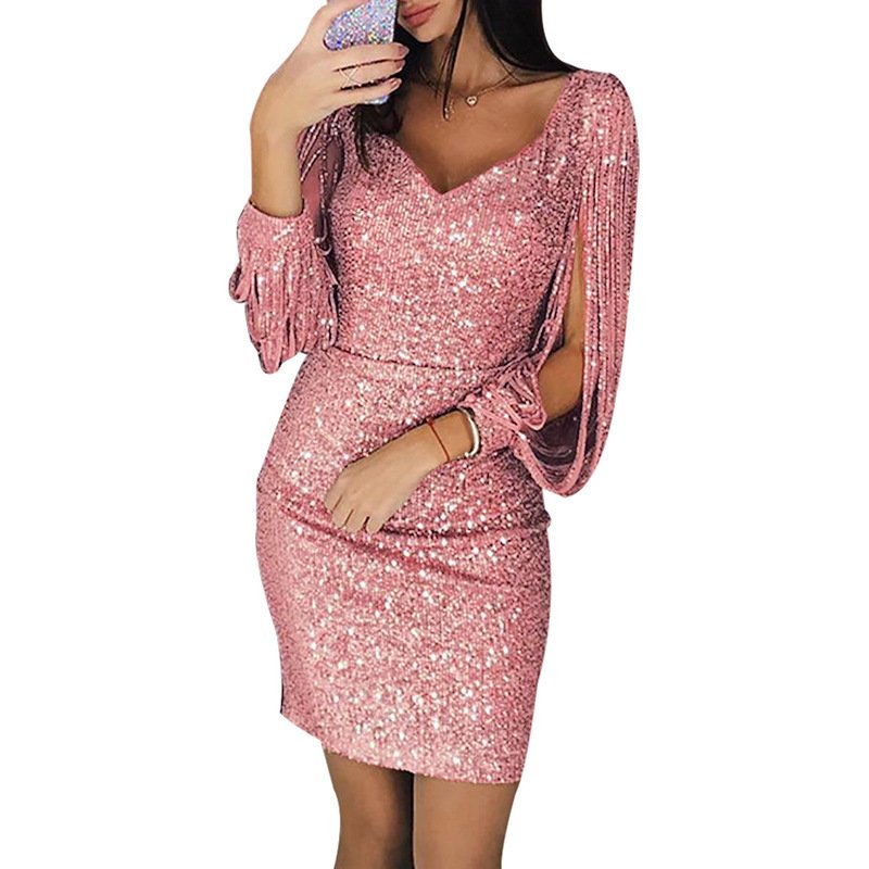35d12282-0c14-4774-8f4e-a7365dbd7506.jpg Elegant Women’s Sequin Dress – Slim Fit Party Dress – Image 6