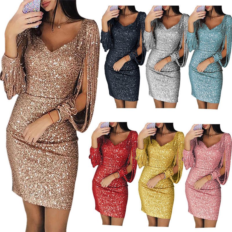 36d17937-7285-4122-8587-17f890fe7929.jpg Elegant Women’s Sequin Dress – Slim Fit Party Dress – Image 4