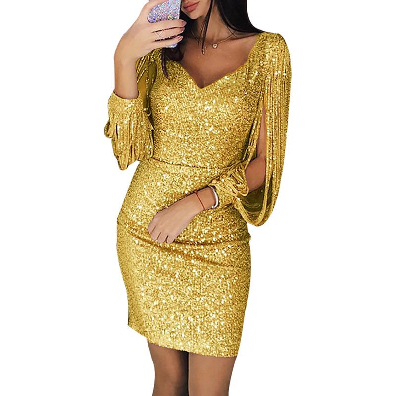 7937f8cc-1873-4398-9a50-e1405efce5fe.jpg Elegant Women’s Sequin Dress – Slim Fit Party Dress – Image 5